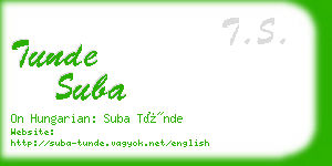 tunde suba business card